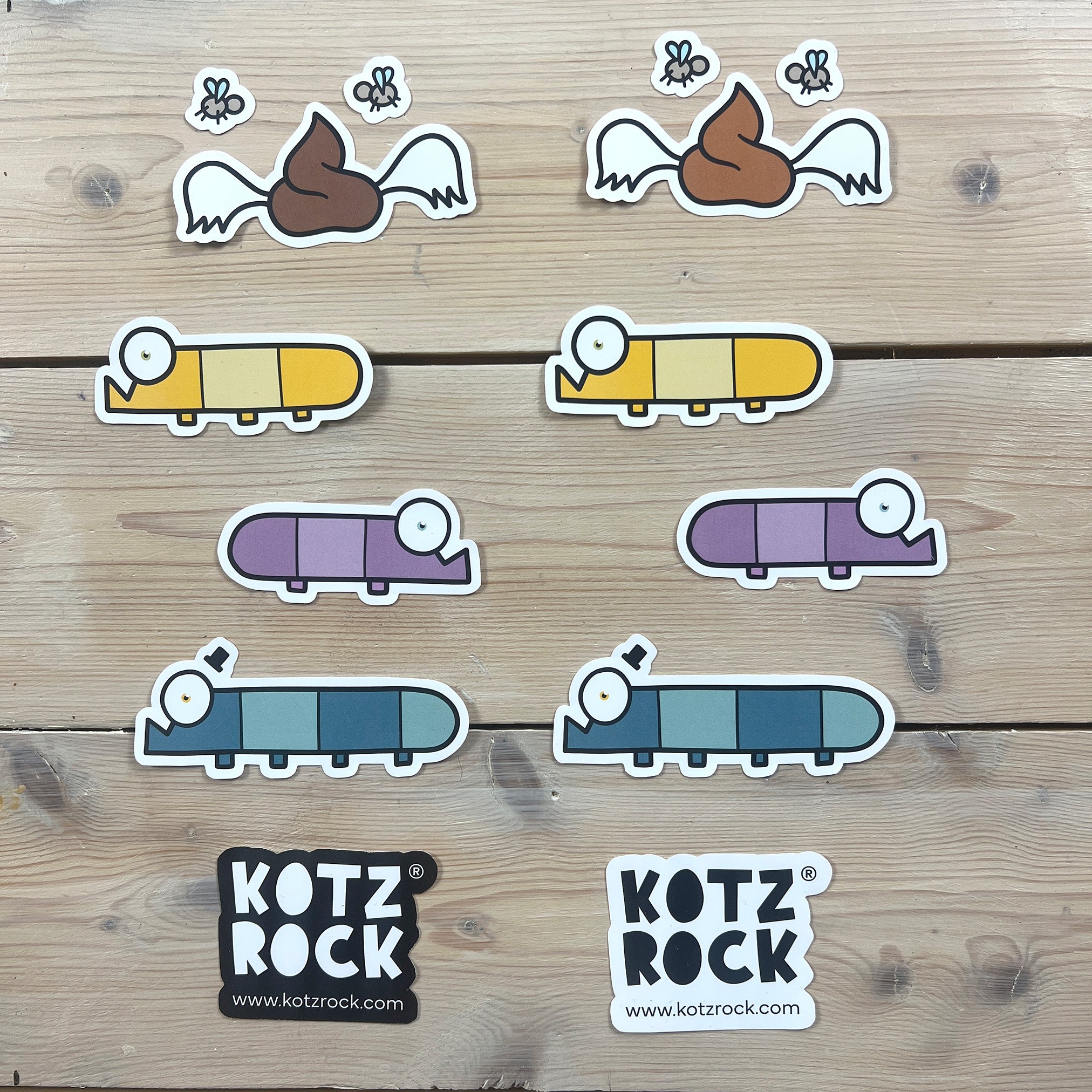 Sticker Pack WORMS – KOTZROCK